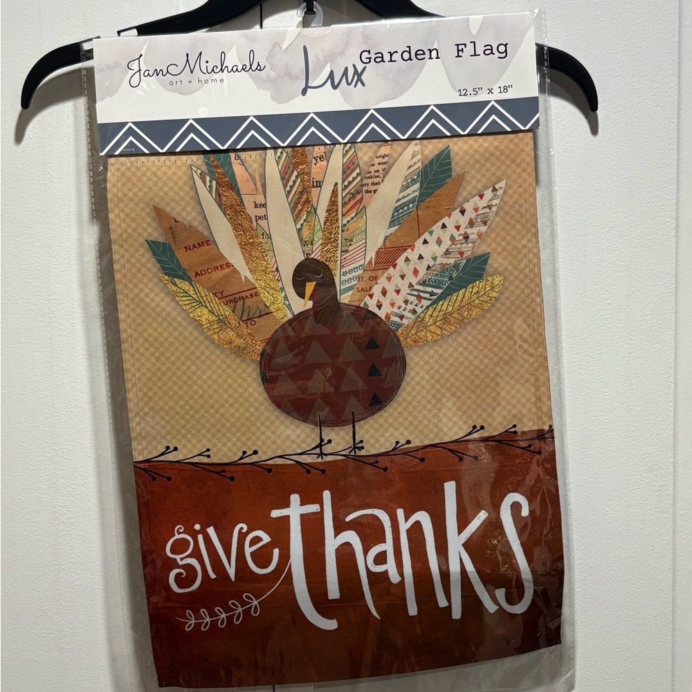 Jan Michaels Lux Garden Flag - Brown and Multicolor